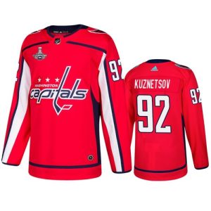 Washington Capitals Trikot #92 Evgeny Kuznetsov Rot 2019 Stanley Cup